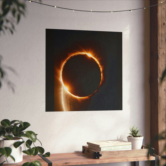 Solar Eclipse Wall Art: Captivating Beauty on Museum-Grade Paper