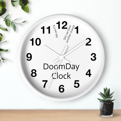 "Doomsday Countdown" Wall Clock