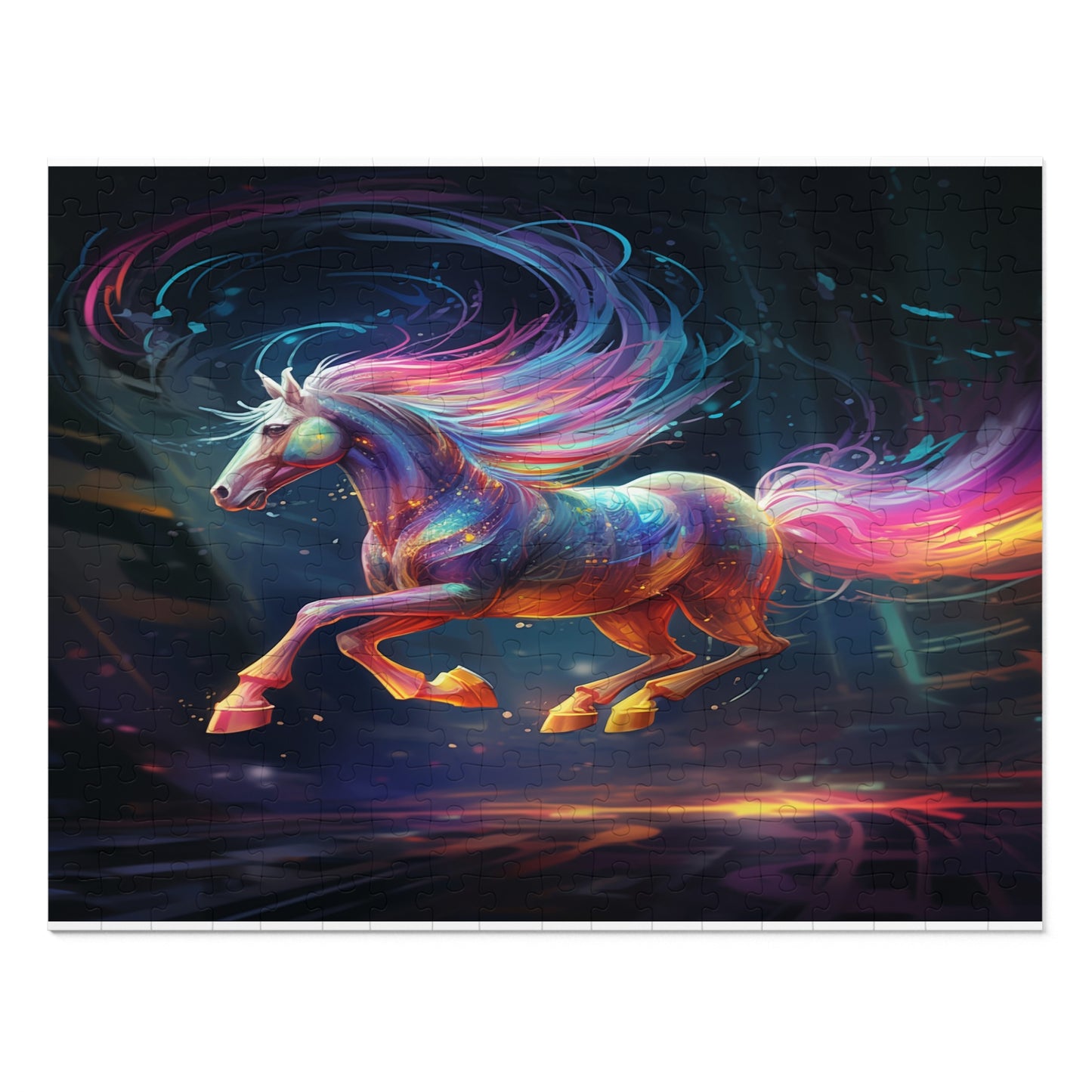 "The Magic Pony" Jigsaw Puzzle ( 252, 500,1000-Piece) Pink Highlights