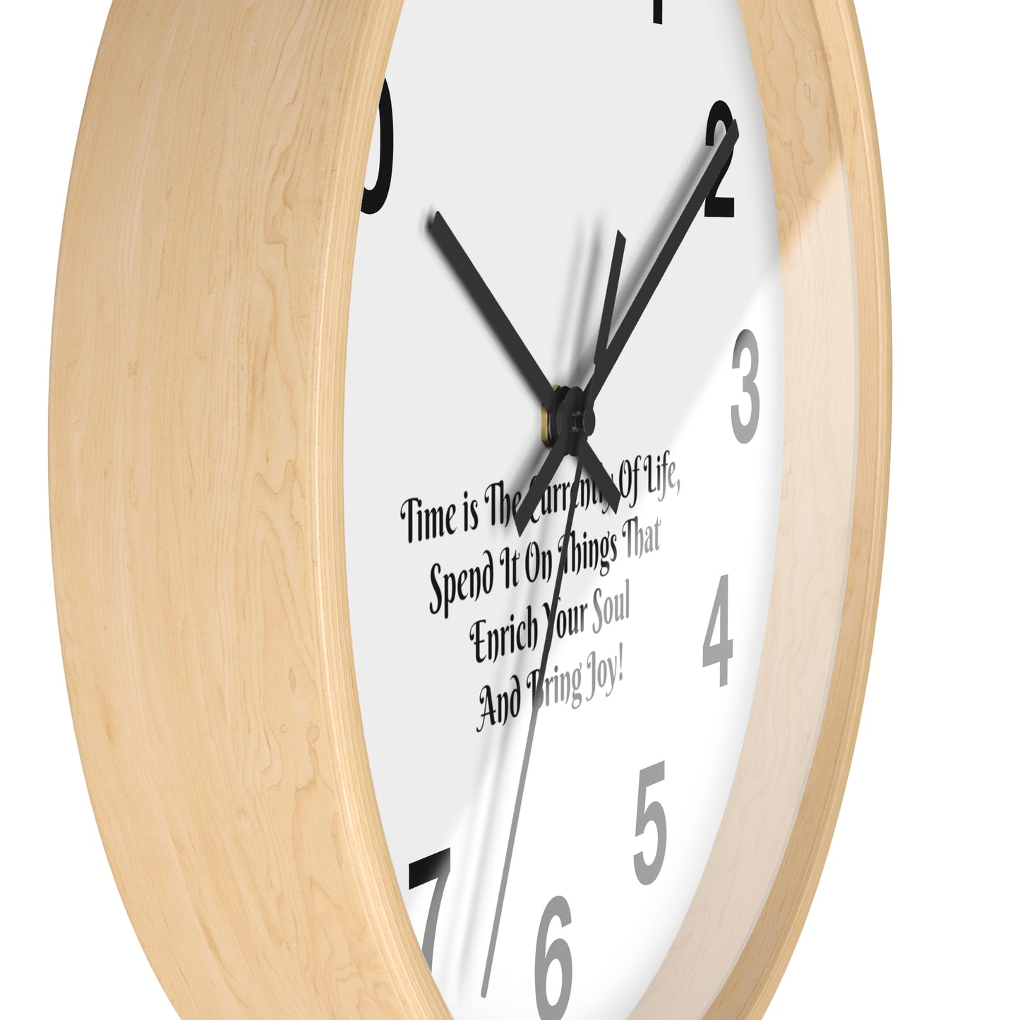 Time is the currency of life; spend it on things that enrich your soul and bring you joy! Clock Wall Clock Home Use!!