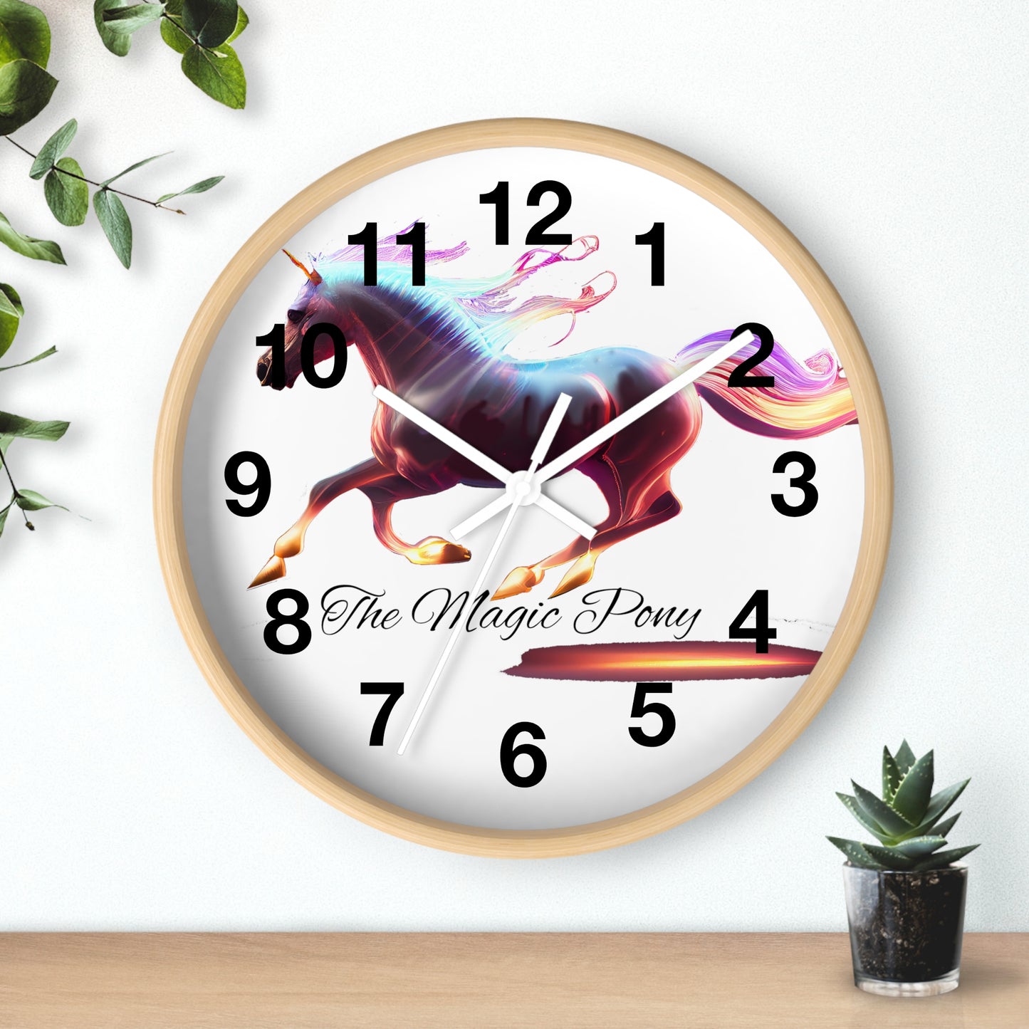 The Magic Pony  Clock Wall Clock Home Use!!