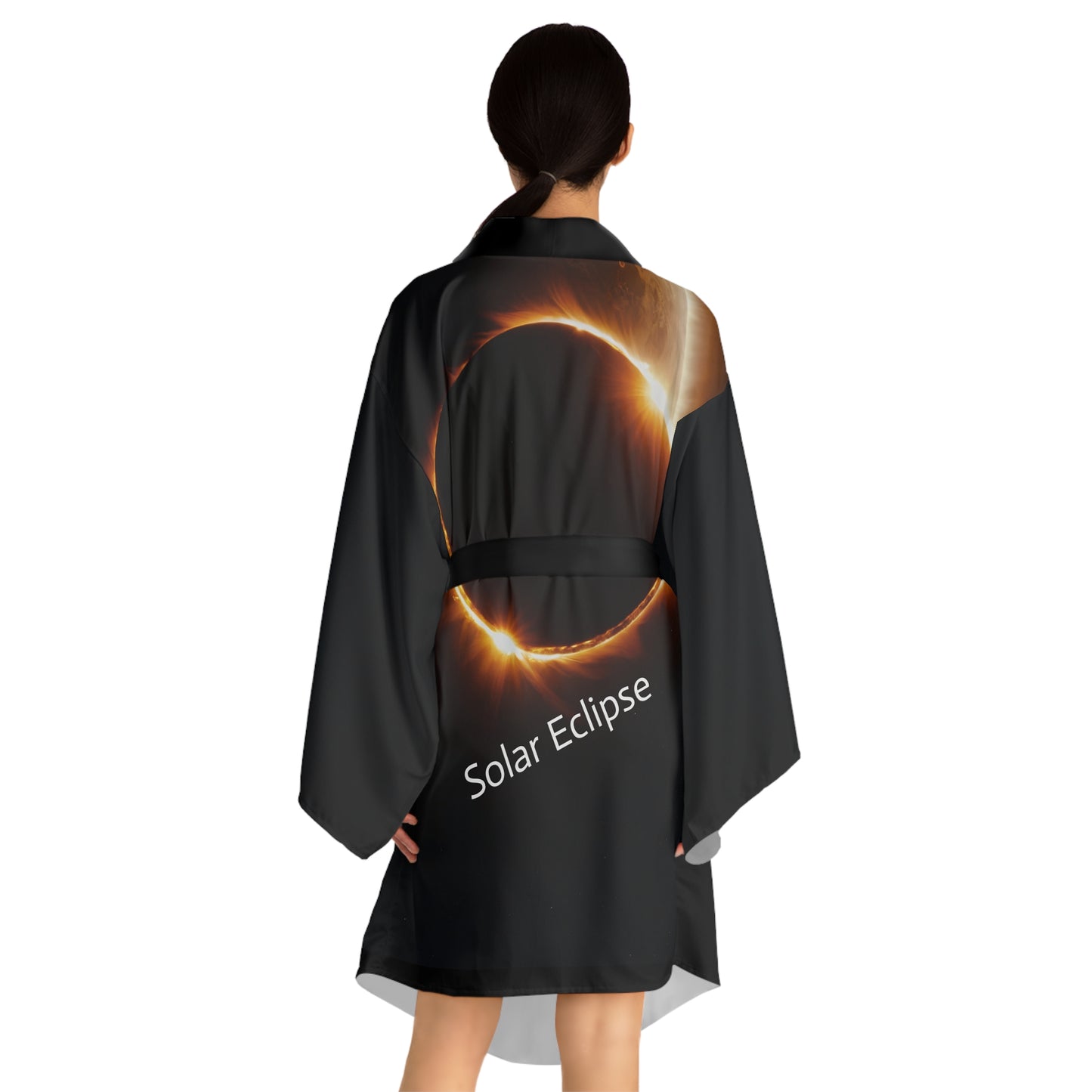 Cosmopolitan Series (Solar Eclipse ) Long Sleeve Kimono Robe $59.99