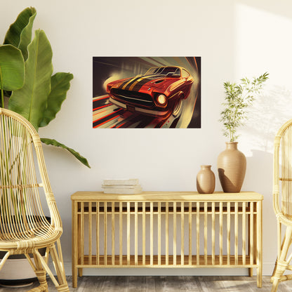 Rev Your Walls: Customizable Car Art Foam Board Prints