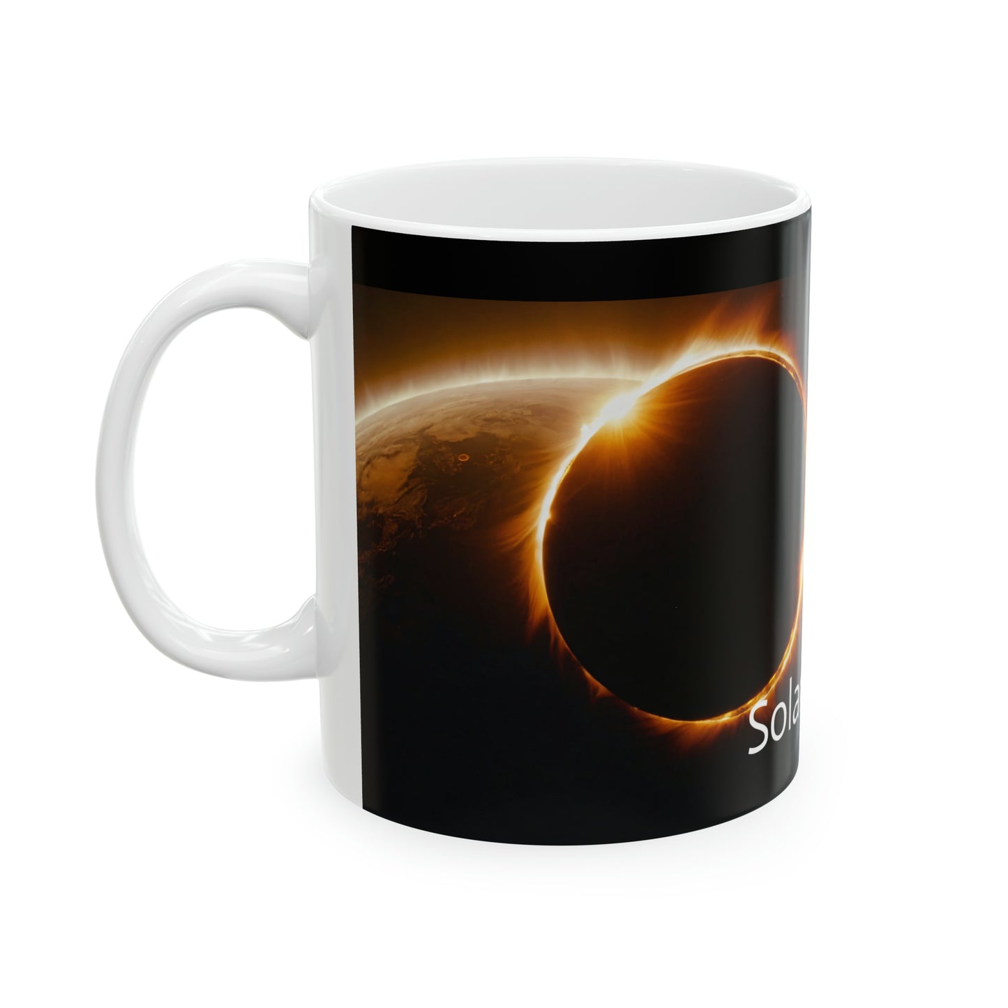 Solar Eclipse Coffee Mug: Fuel Your Day with Celestial Wonder 11oz $9.99