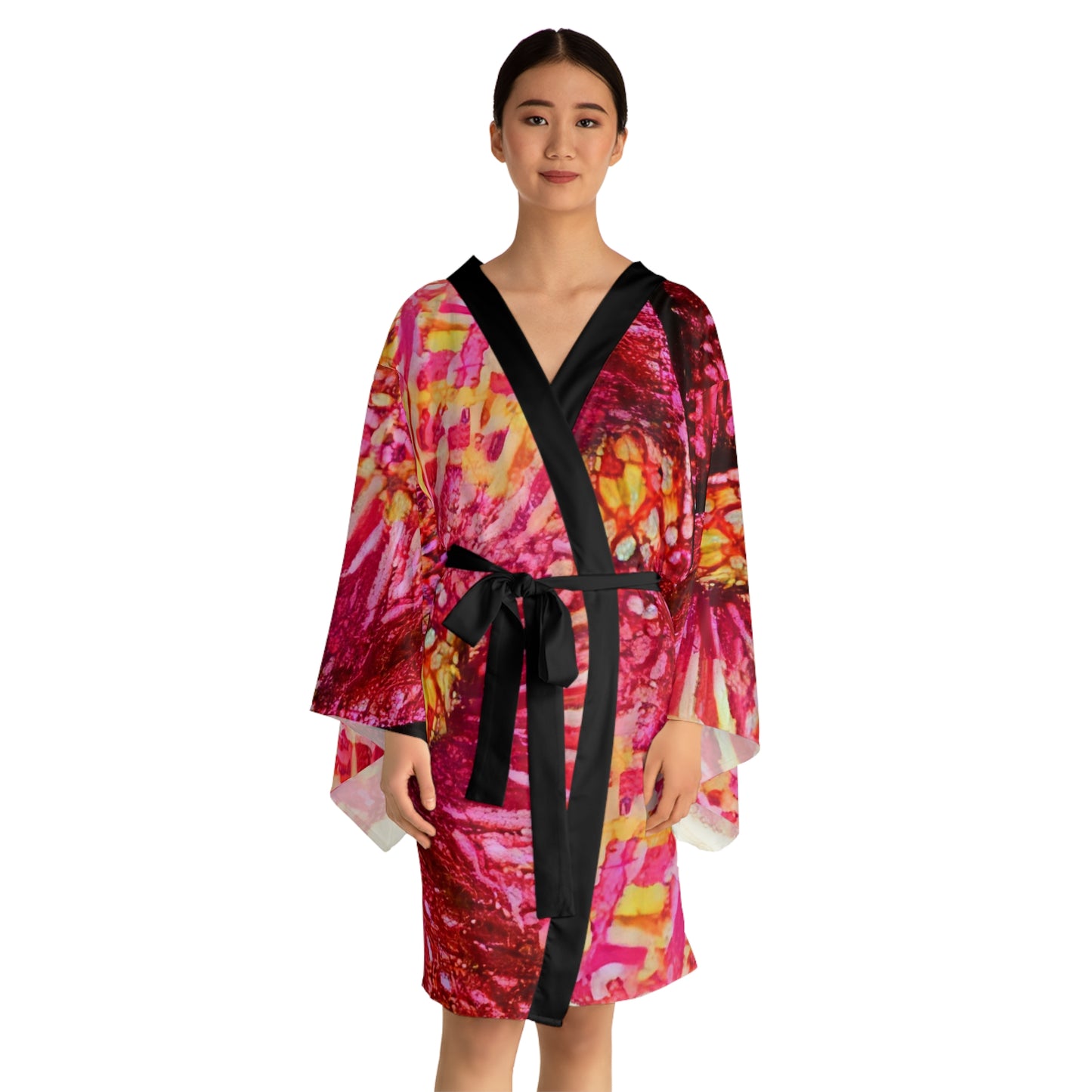 Sophisticated Cosmopolitan Series (U) Long Sleeve Kimono Robe 🌸