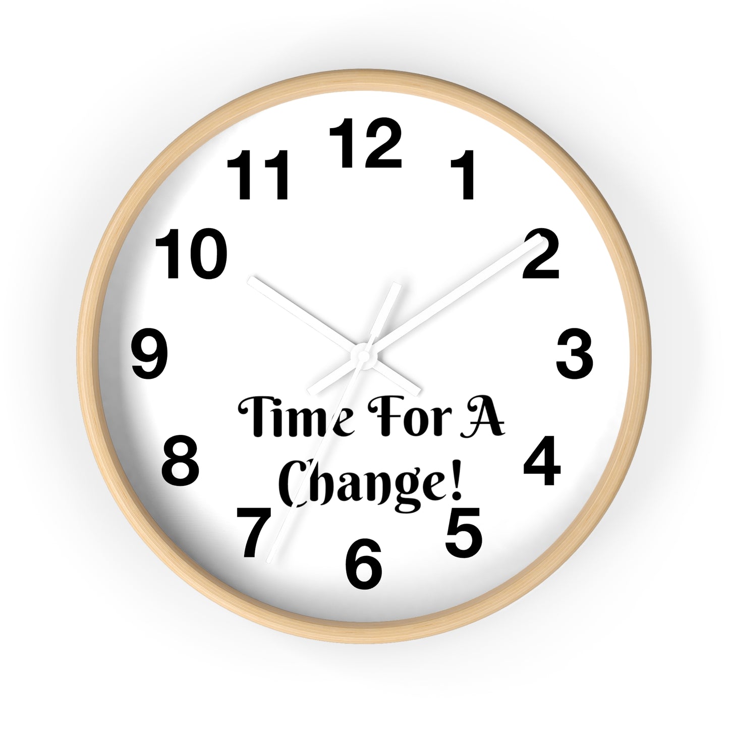 "Time For A Change" Wall Clock