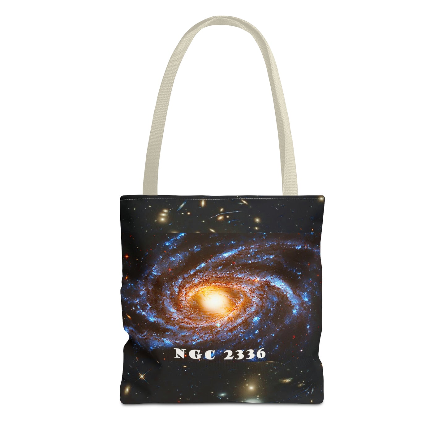 NGC2336 Galaxy Tote: Where Space Meets Style Series 14 , 9ozTote Bag (AOP)