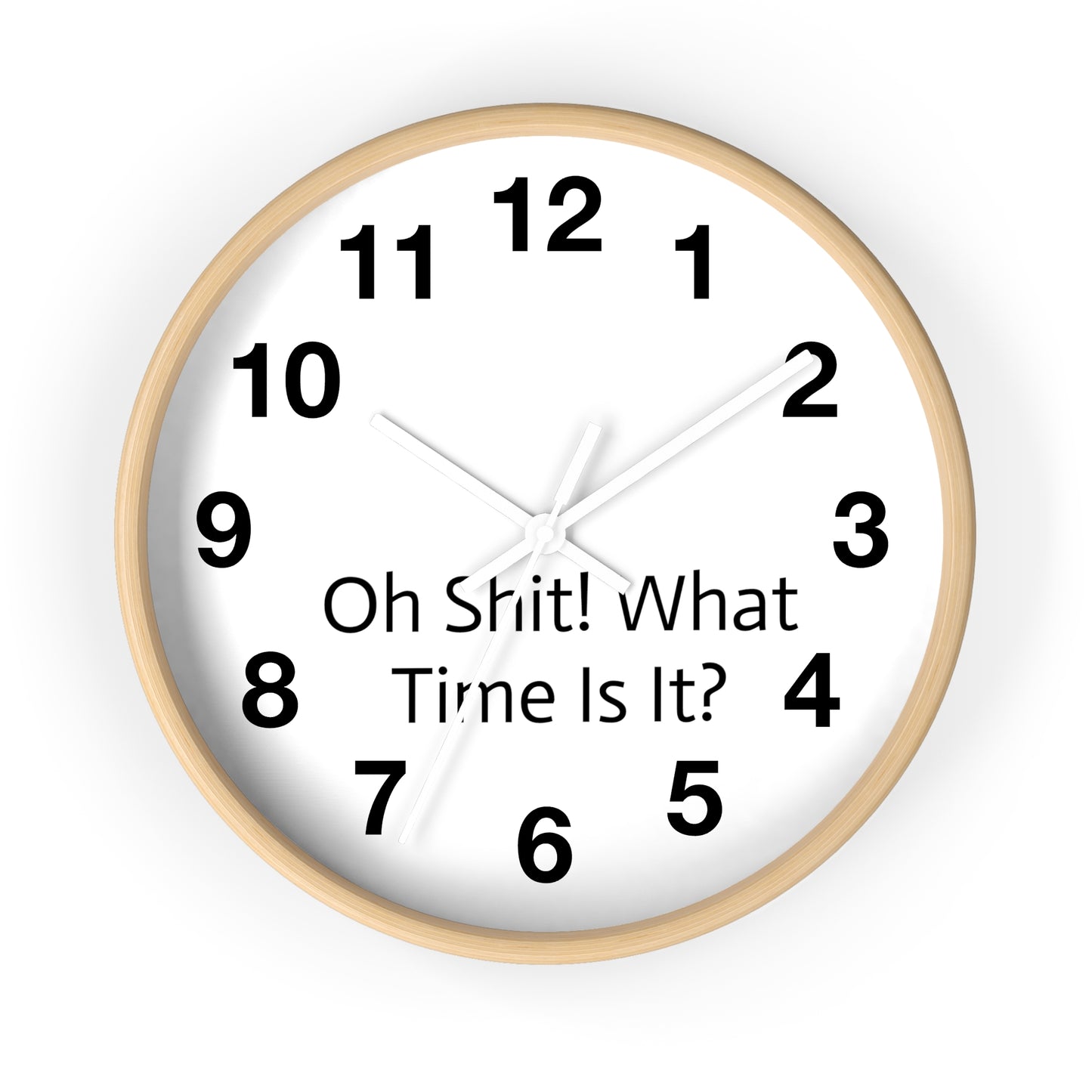 "Oh Shit! What Time Is It?" Wall Clock: Humor Meets Timekeeping