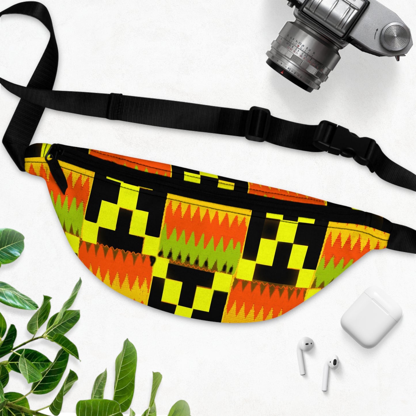 Kente Cloth Fanny Pack: Vibrant, Secure, & Organized