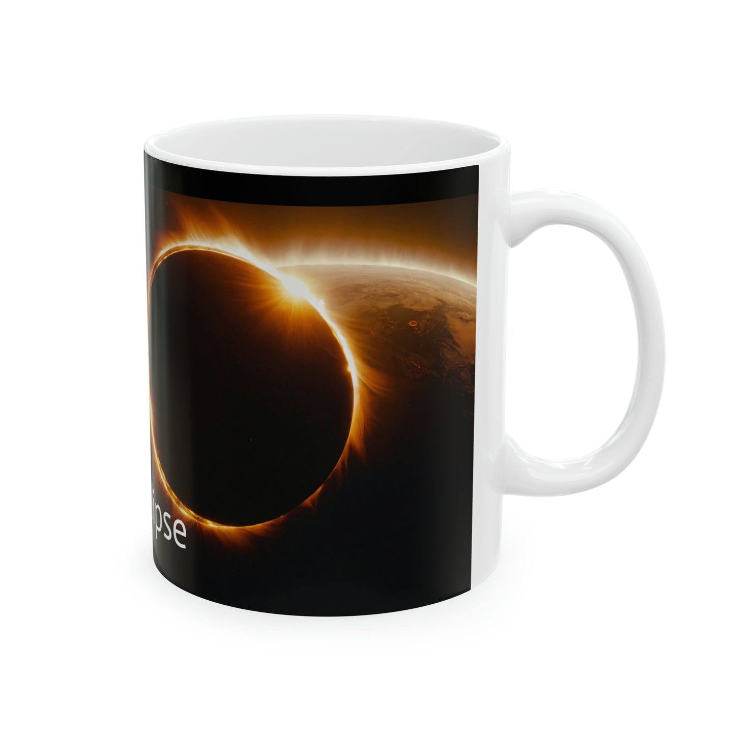 Solar Eclipse Coffee Mug: Fuel Your Day with Celestial Wonder 11oz $9.99