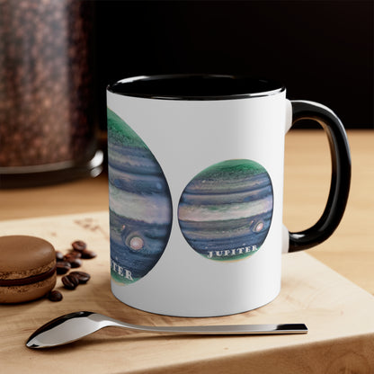 Cosmos Series 25 Jupiter: Two-Tone Coffee Mug for Bold Mornings, 11oz