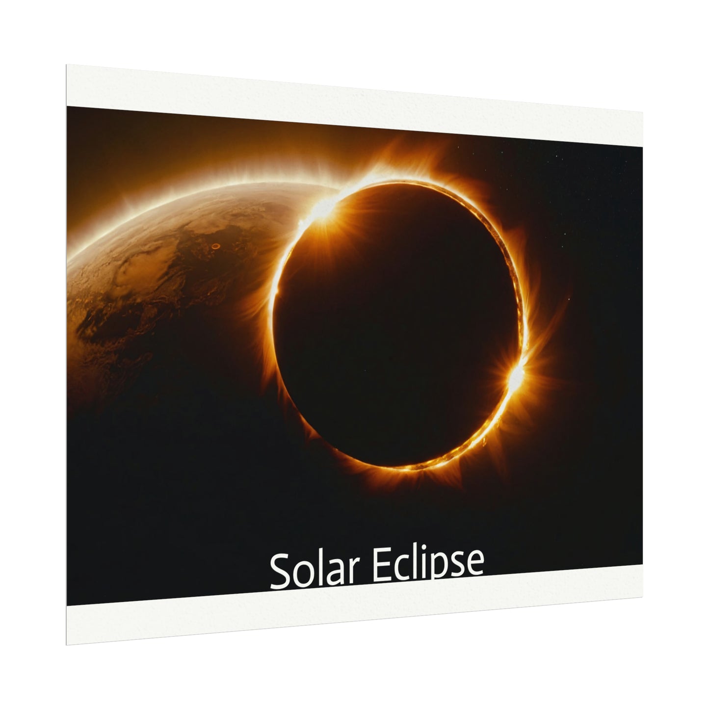 Solar Eclipse Watercolor Posters: Add Cosmic Artistry to Your Walls 54" x 36" (Horizontal) $119.99