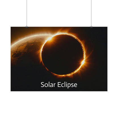 Solar Eclipse Watercolor Posters: Add Cosmic Artistry to Your Walls 54" x 36" (Horizontal) $119.99