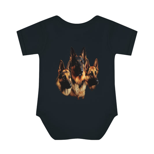 German Shepherd Infant Baby Rib Bodysuit