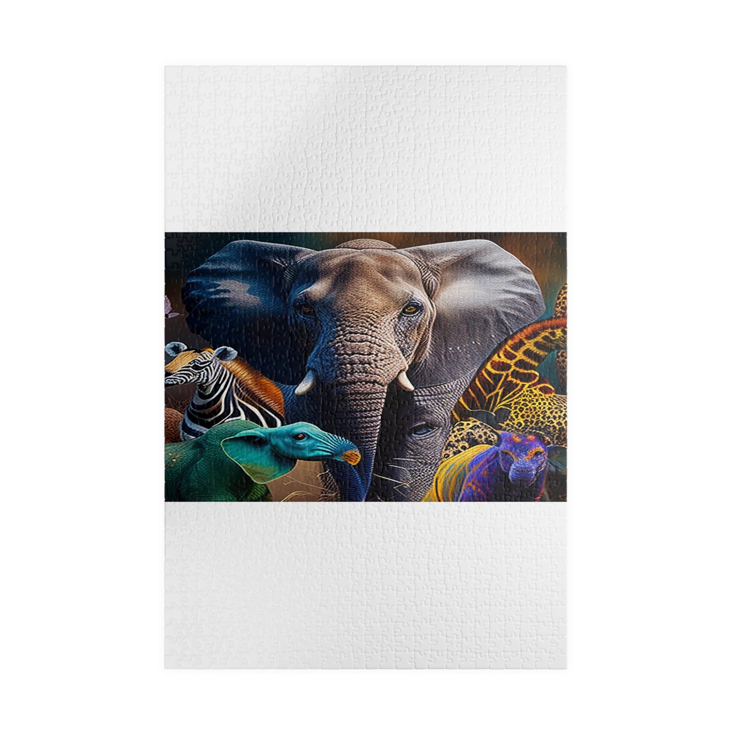 ELEPHANT & Animal Lovers Puzzle (110, 252, 520, 1014-piece)