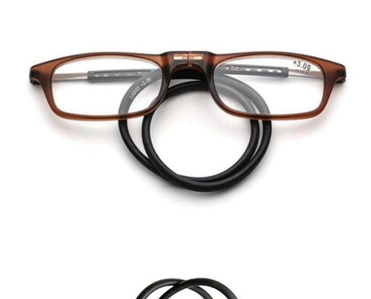 Hands-Free Convenience:  Magnetic Hanging Neck Reading Glasses