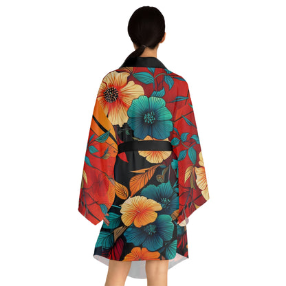 Sophisticated Cosmopolitan Series (I) Long Sleeve Kimono Robe 🌸