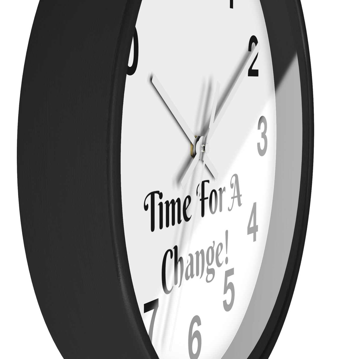 "Time For A Change" Wall Clock