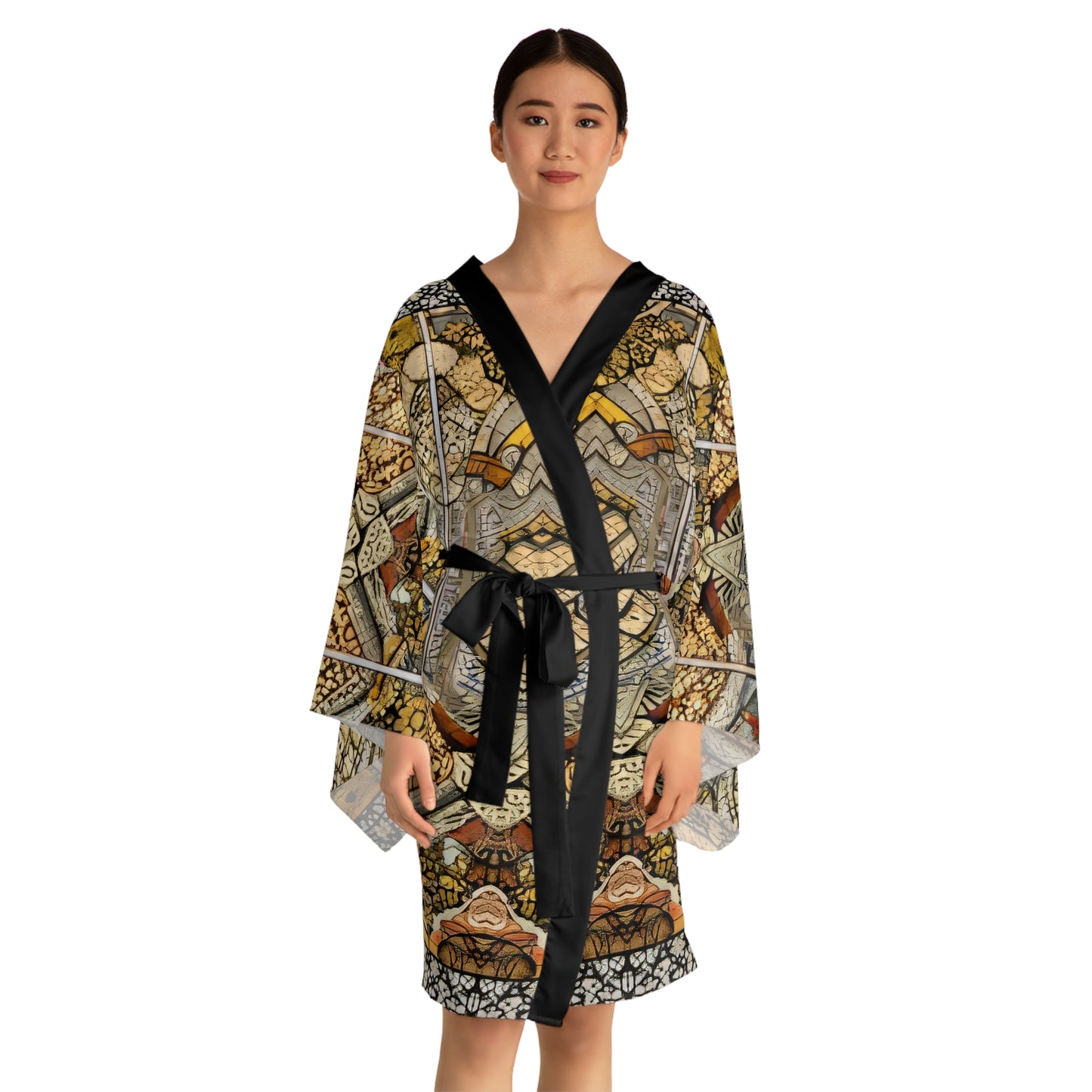 Sophisticated Cosmopolitan Series (T) Long Sleeve Kimono Robe 🌸