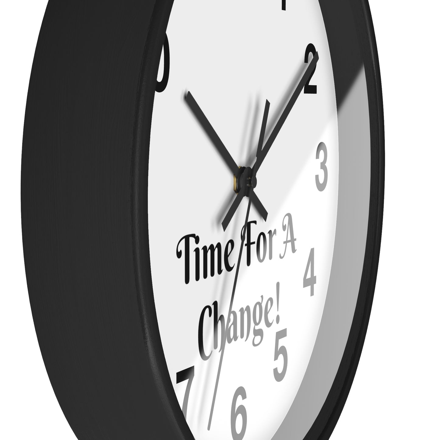 "Time For A Change" Wall Clock