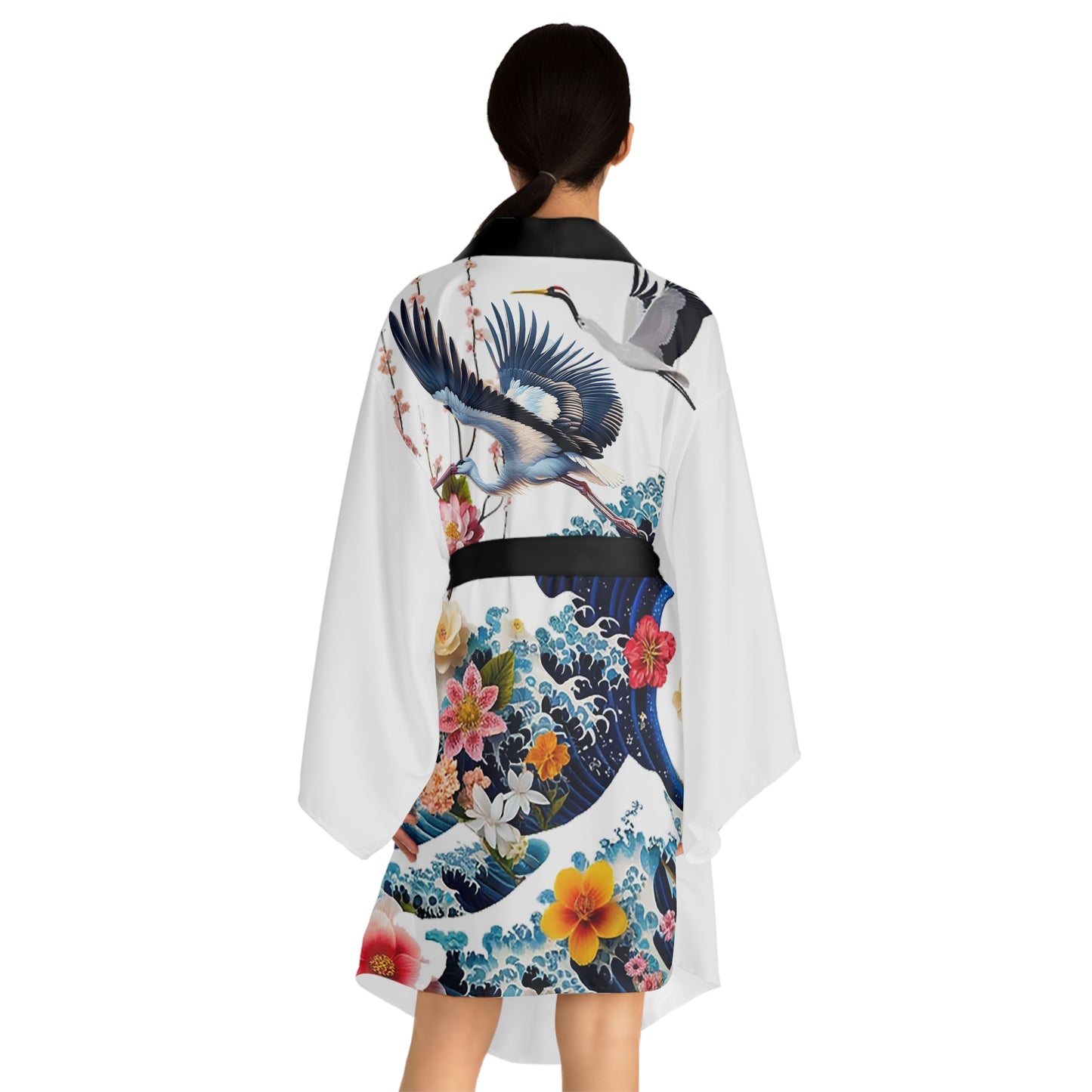 Sophisticated Cosmopolitan Series (M) Long Sleeve Kimono Robe 🌸