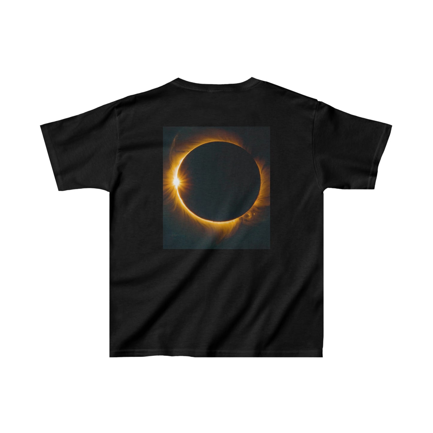 Solar Eclipse Kids T-Shirt: Explore the Cosmos in Comfort Black $19.99