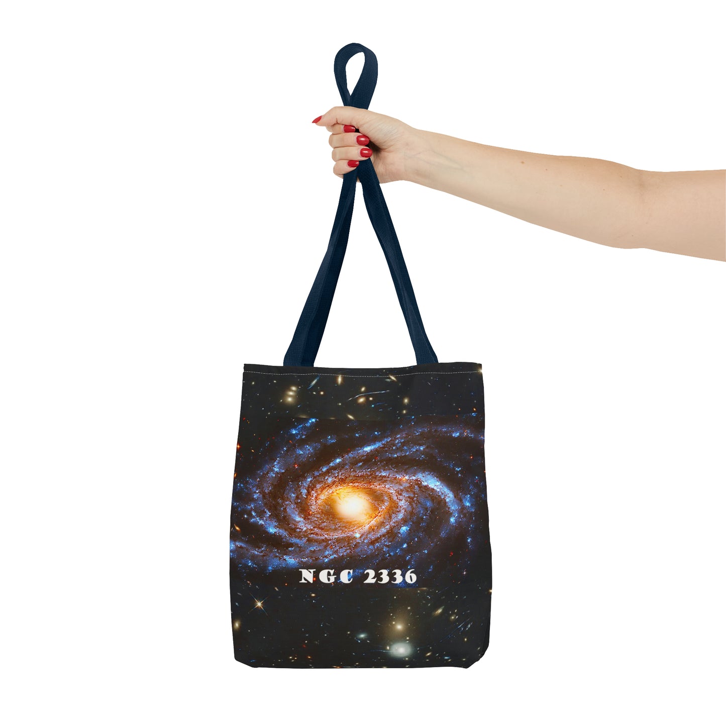 NGC2336 Galaxy Tote: Where Space Meets Style Series 14 , 9ozTote Bag (AOP)