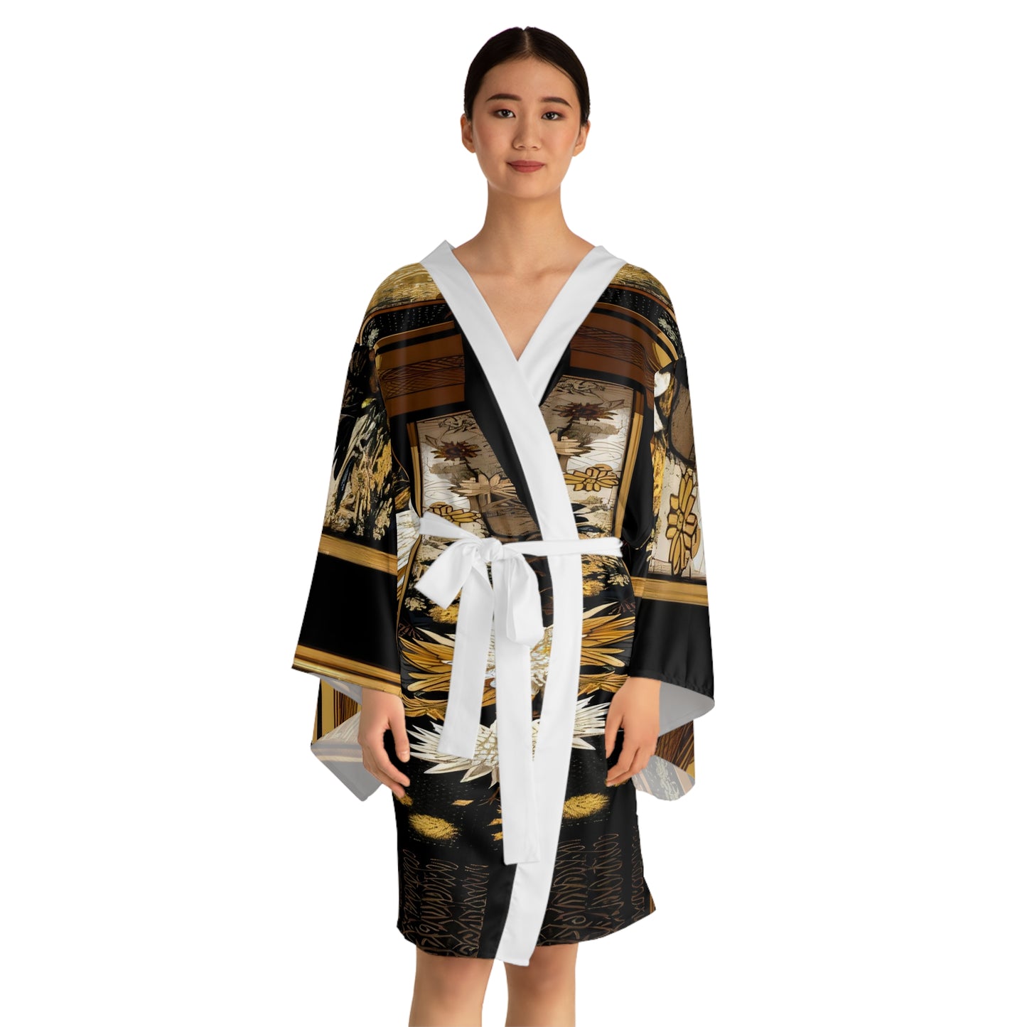 Sophisticated Cosmopolitan Series (R) Long Sleeve Kimono Robe 🌸