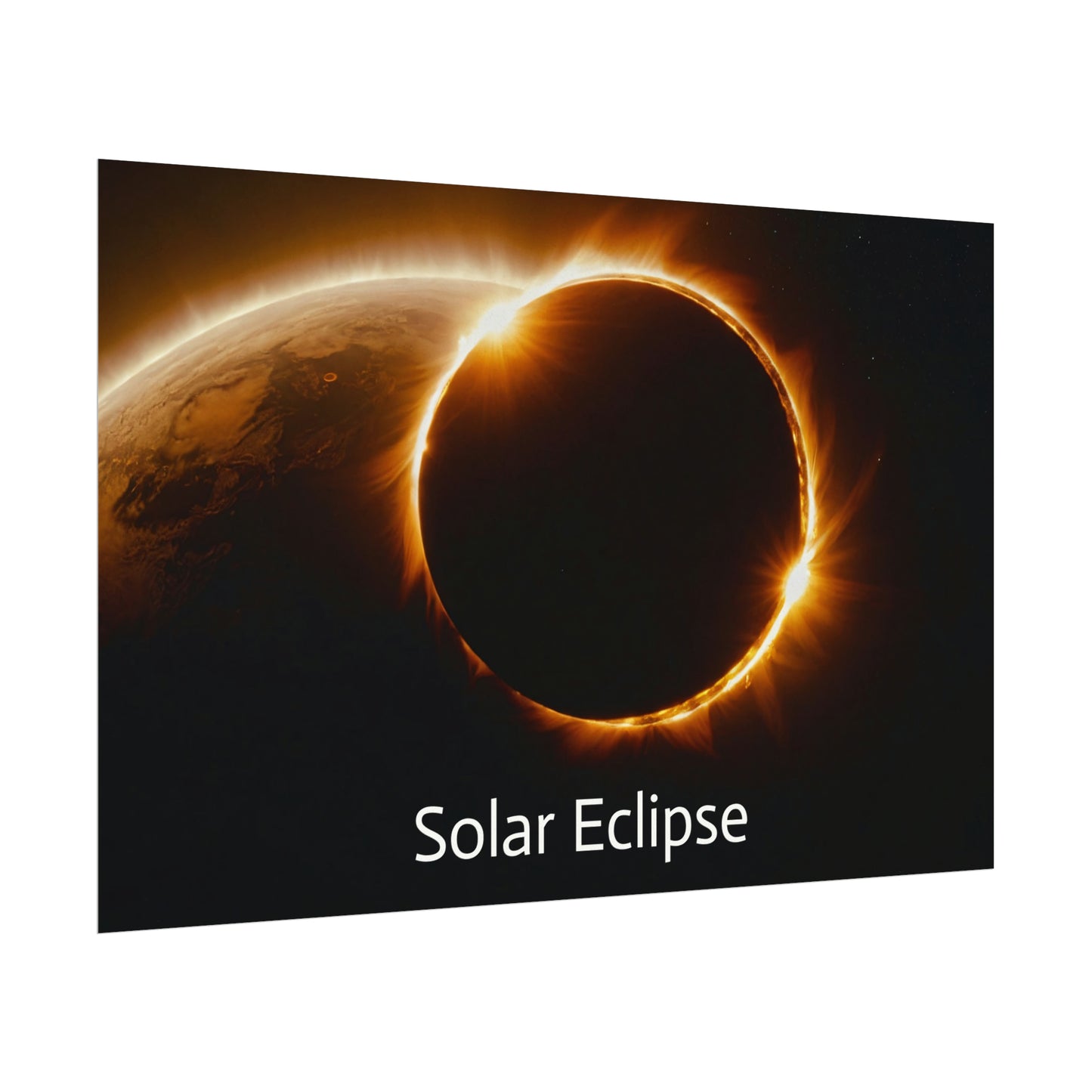 Solar Eclipse Watercolor Posters: Add Cosmic Artistry to Your Walls 54" x 36" (Horizontal) $119.99