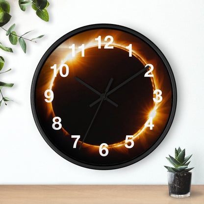 Solar Eclipse Clock Wall Clock Home Use!!