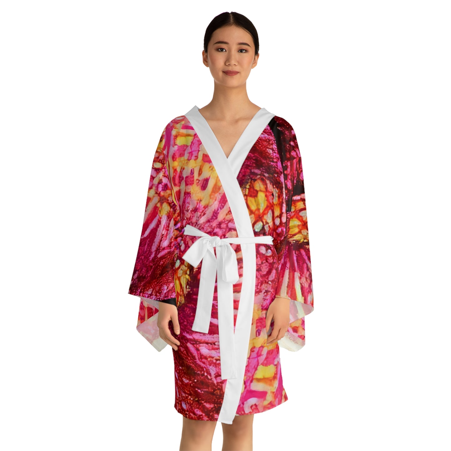 Sophisticated Cosmopolitan Series (U) Long Sleeve Kimono Robe 🌸