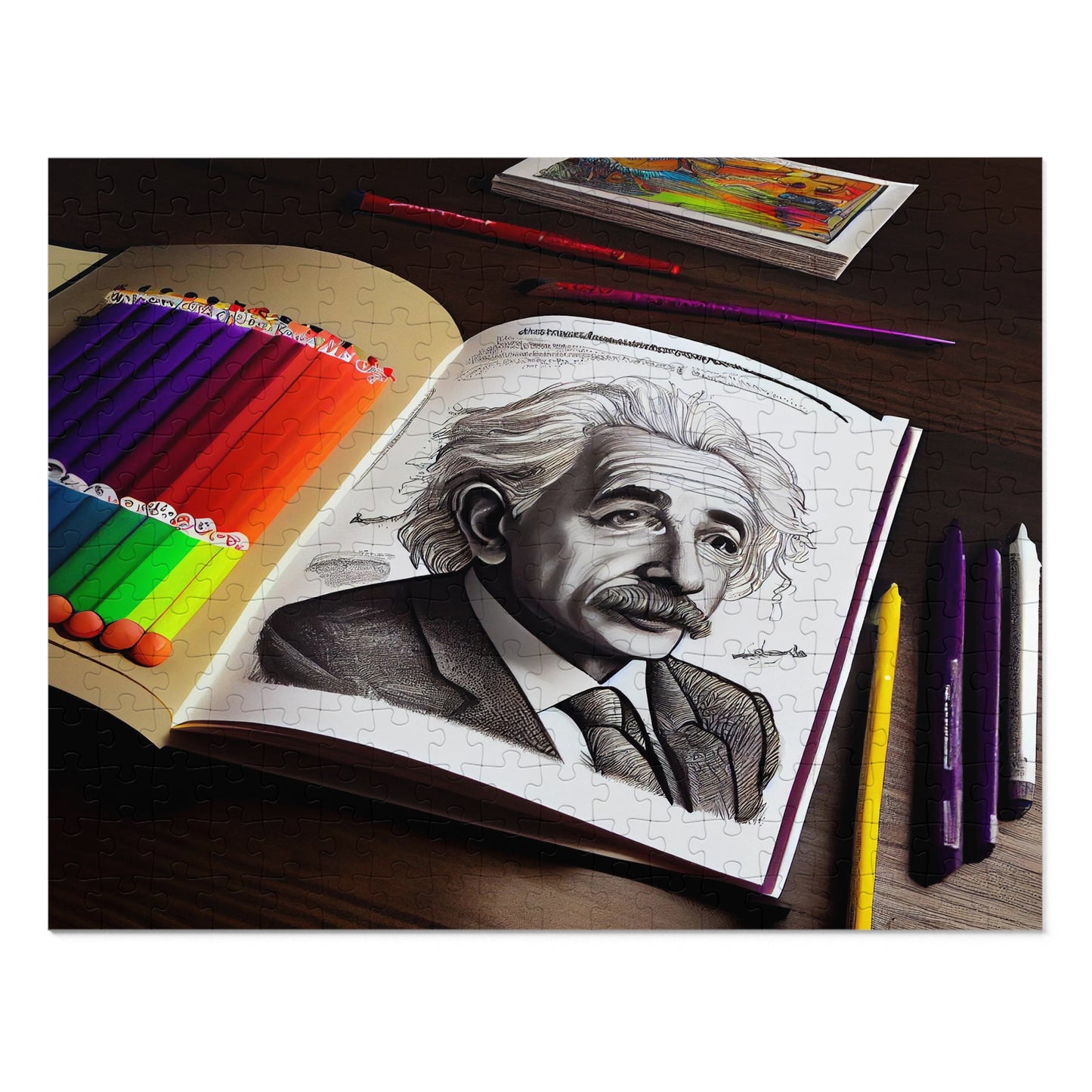 Albert Einstein Jigsaw Puzzle: Challenge Your Mind!  (252, 500,1000-Piece)