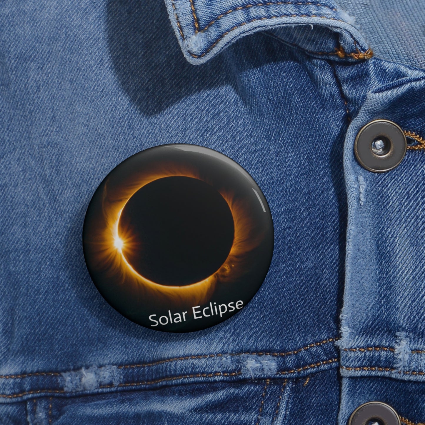 Wear the Cosmos: Solar Eclipse Buttons $3.99 THIS WEEK! LIMITED QUANTITY!