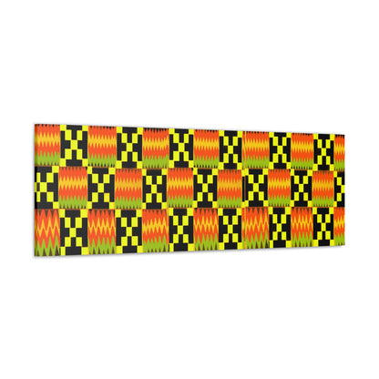 Kente Canvas Art: Bring African Heritage to Your Walls