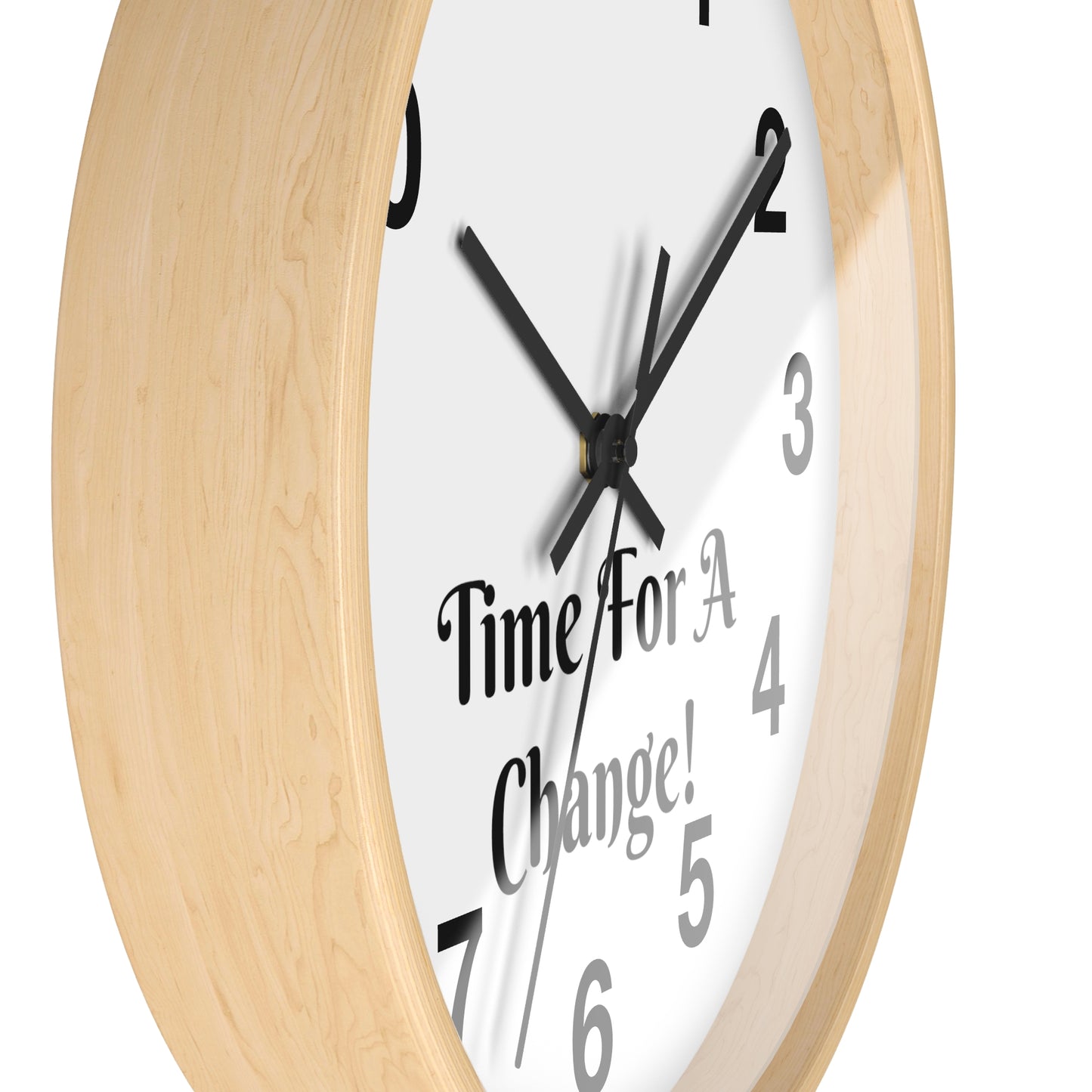 "Time For A Change" Wall Clock