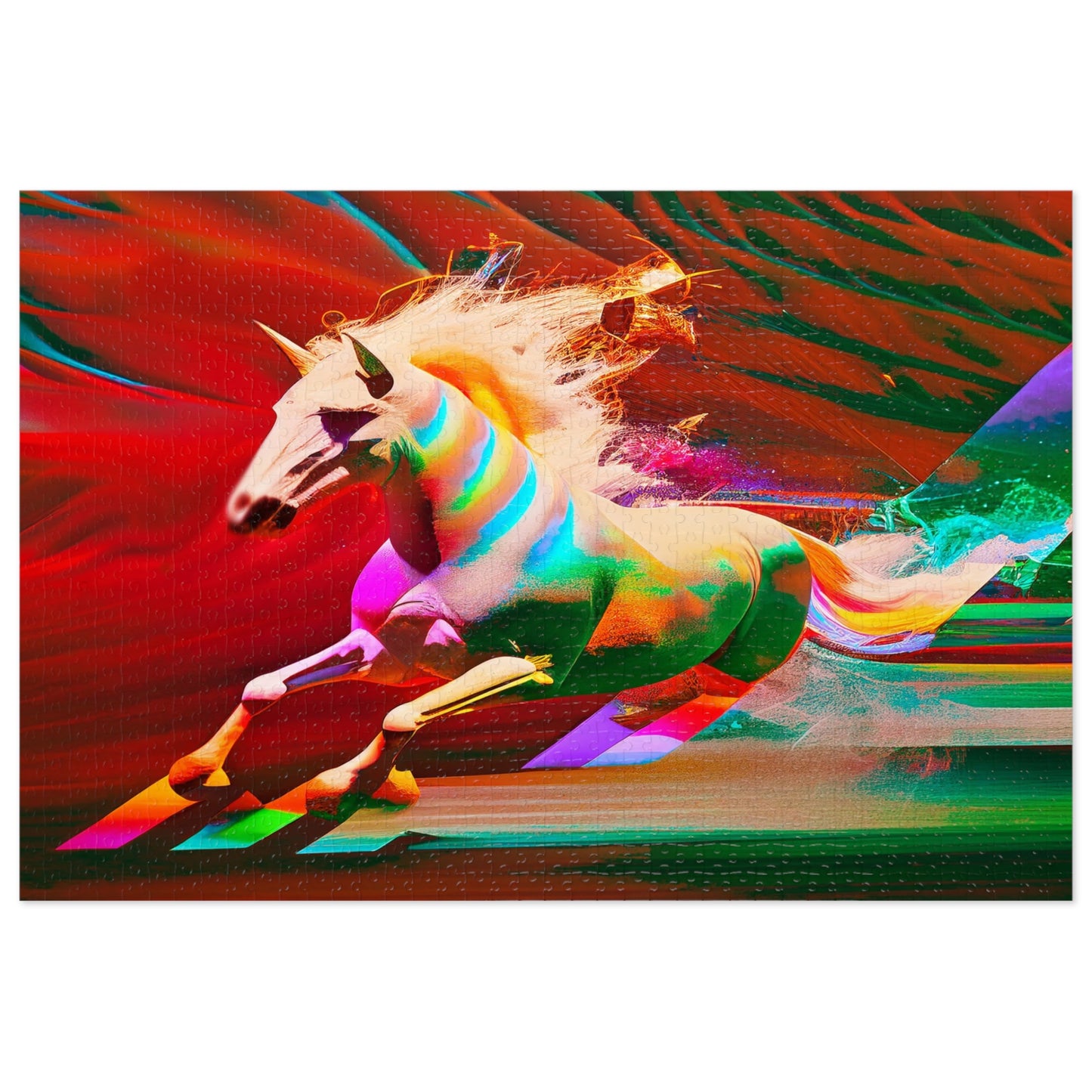 Embrace the Magic: "The Magic Pony" Jigsaw Puzzle (500,1000-Piece) Red Left
