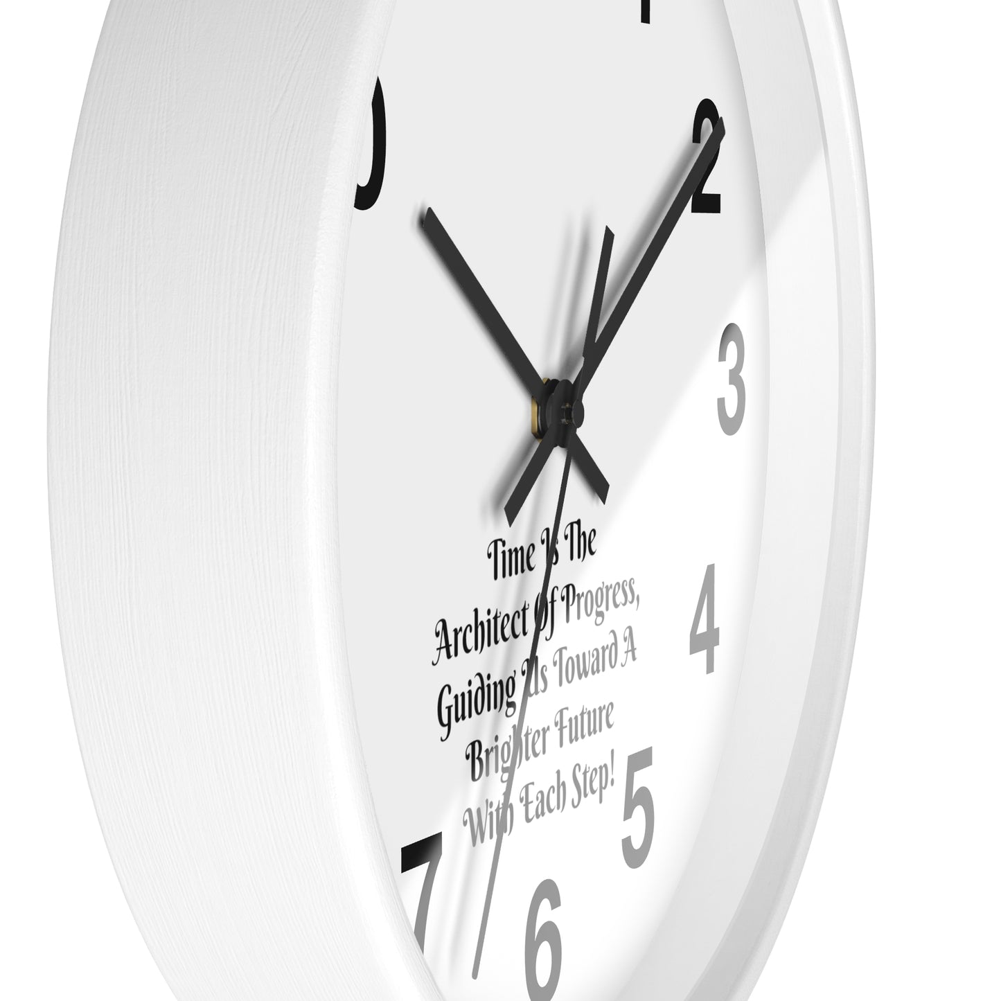 Progress Takes Time: Inspirational Architect Wall Clock