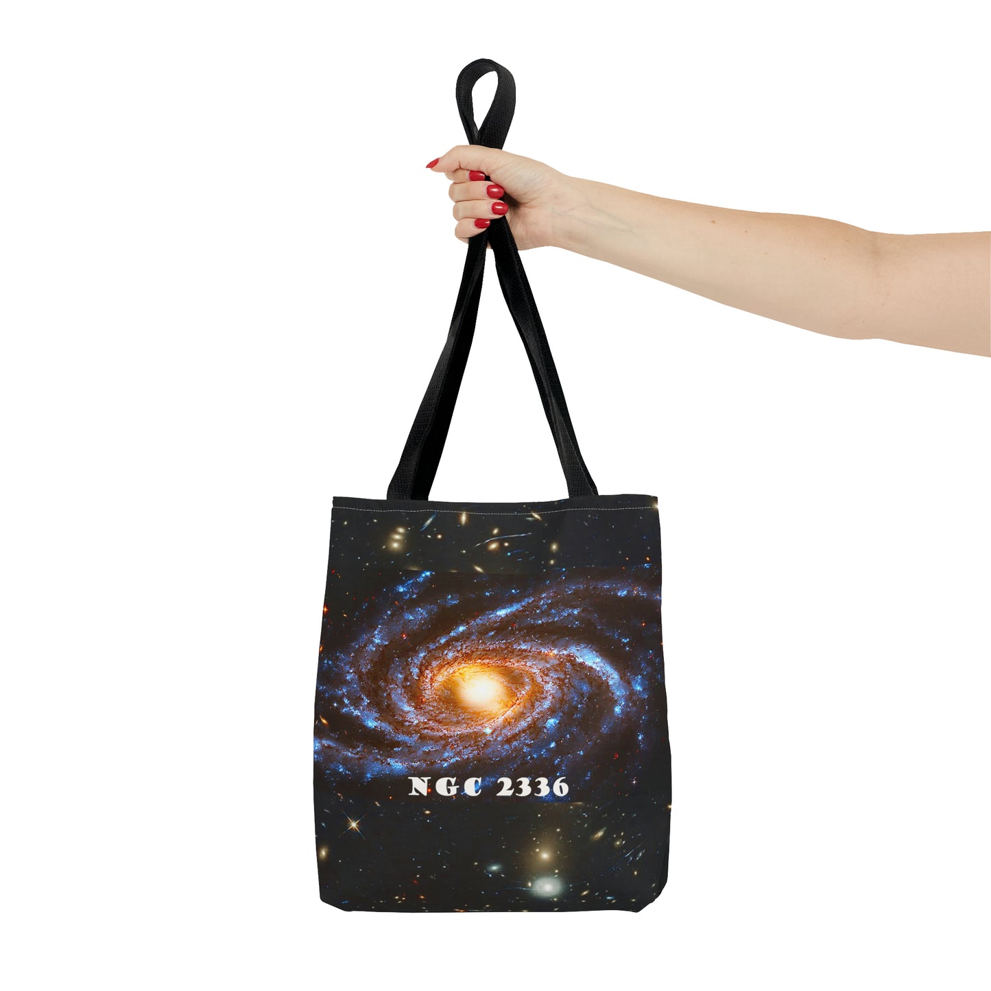 NGC2336 Galaxy Tote: Where Space Meets Style Series 14 , 9ozTote Bag (AOP)