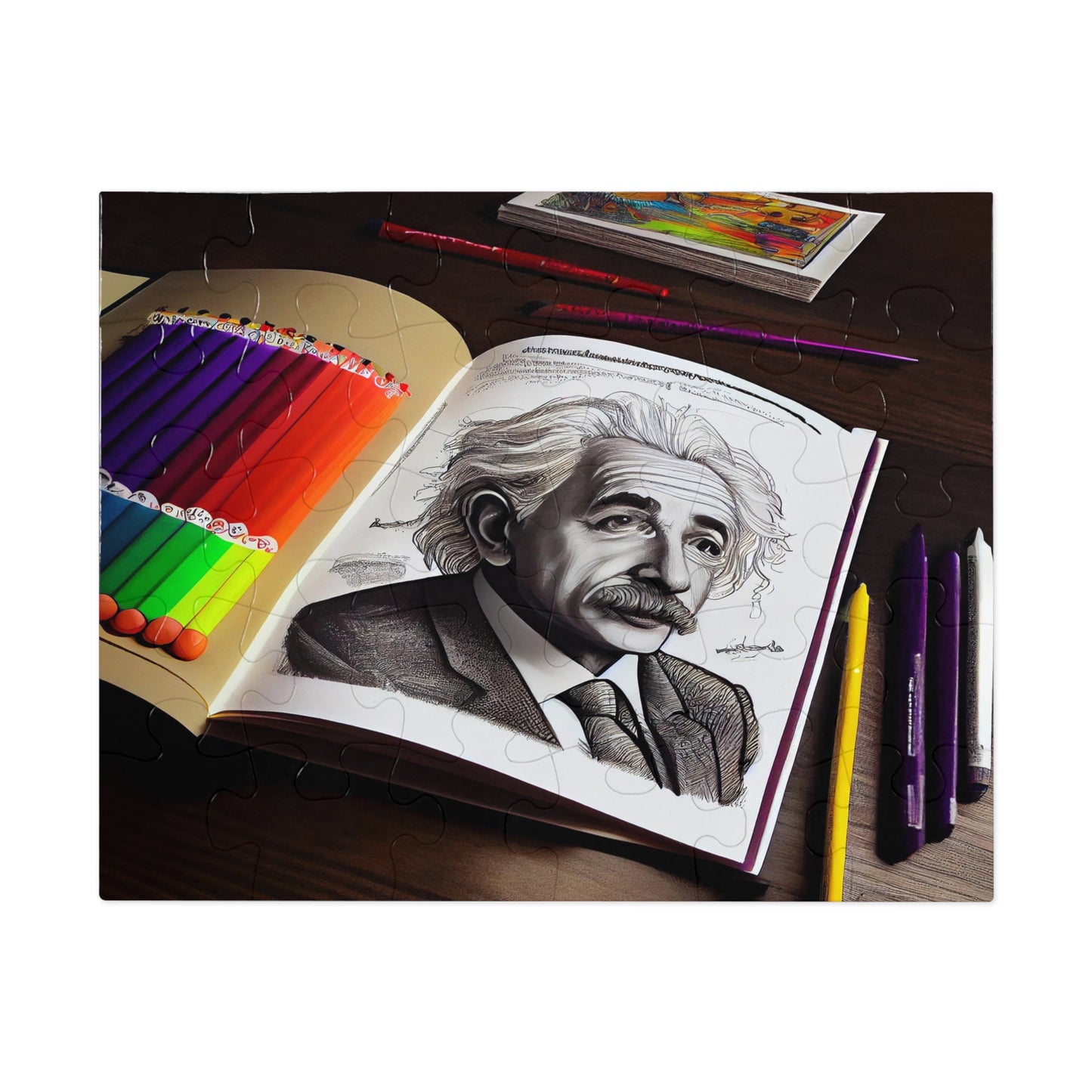 Albert Einstein Jigsaw Puzzle: Challenge Your Mind!  (252, 500,1000-Piece)