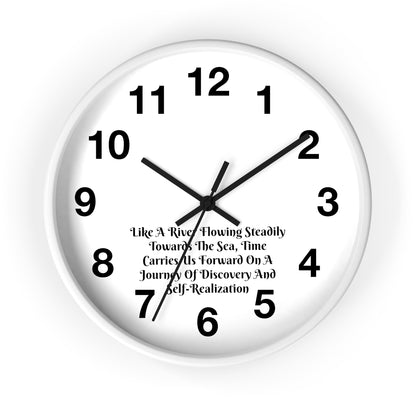 Embrace the Flow of Time: "River Journey" Inspirational Wall Clock