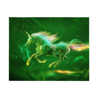 Green Unicorn Jigsaw Puzzle (500,1000-Piece)