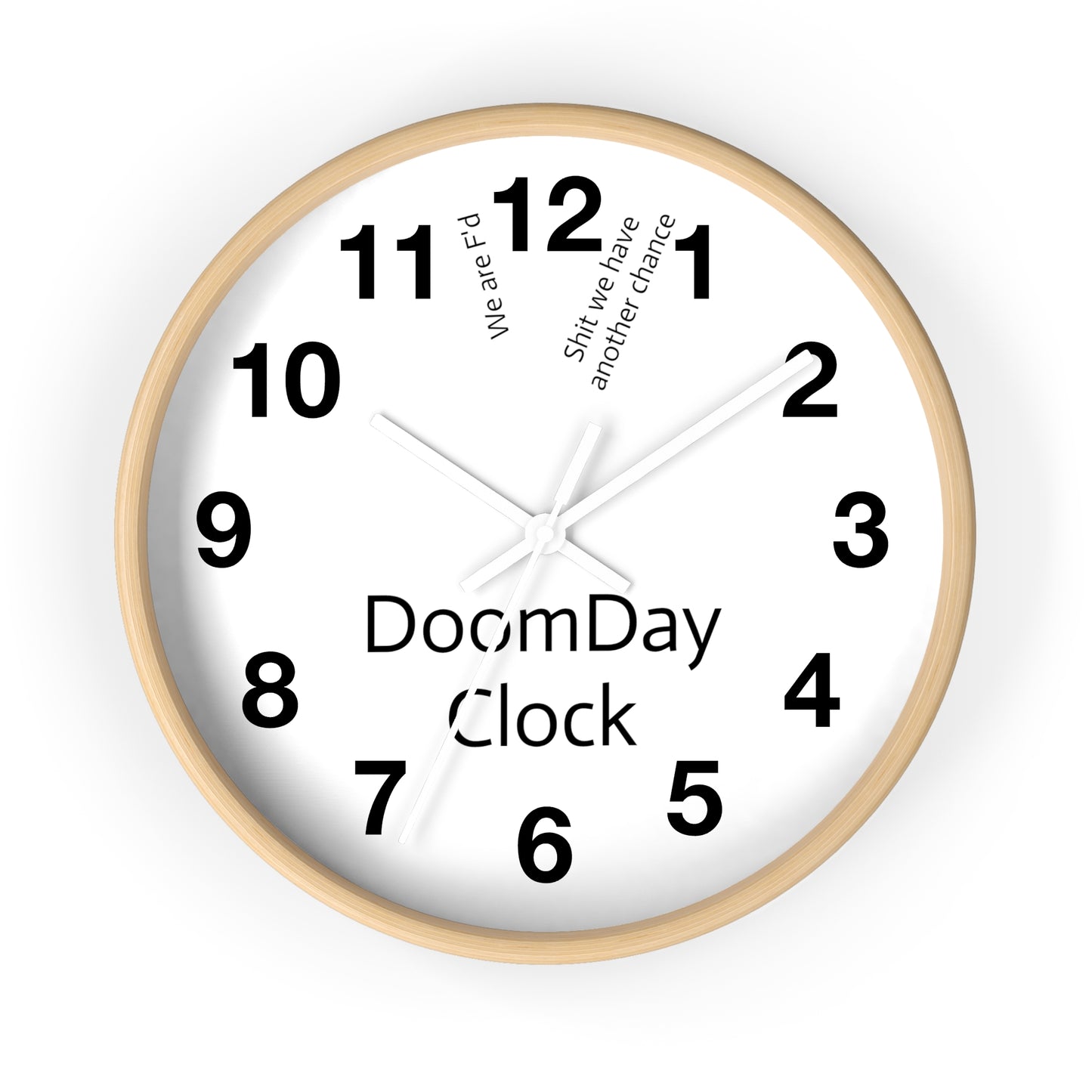 "Doomsday Countdown" Wall Clock