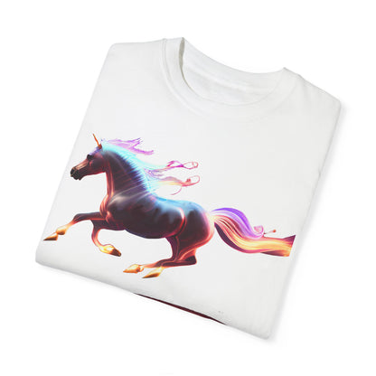Embrace Unique Style: "The Magic Pony" Garment-Dyed T-Shirt