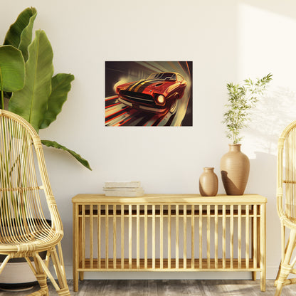 Rev Your Walls: Customizable Car Art Foam Board Prints