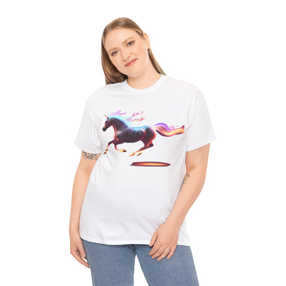 "The Magic Pony" Cotton T-Shirt: Your Everyday Wardrobe Staple