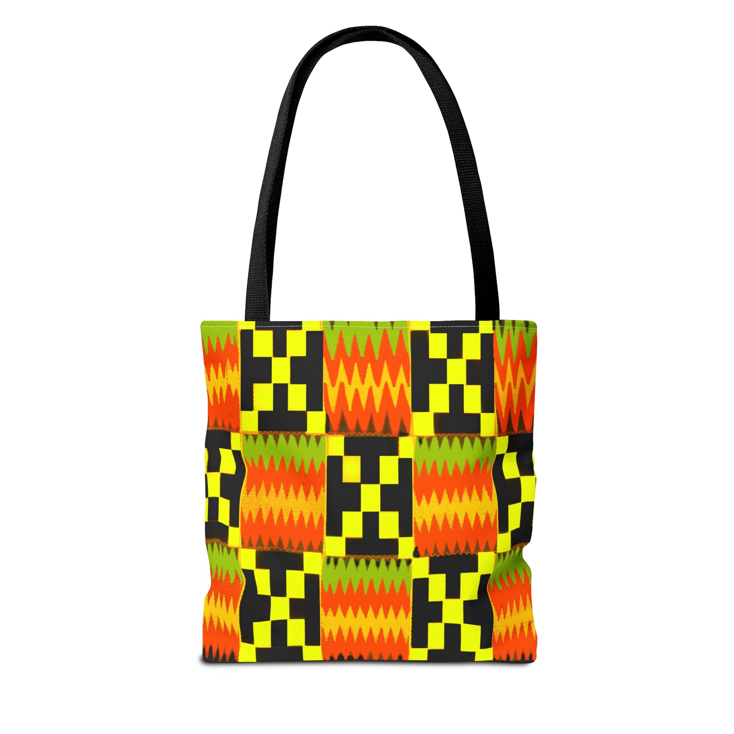 Kente Design Tote: Vibrant, Durable, & Available in 3 Sizes