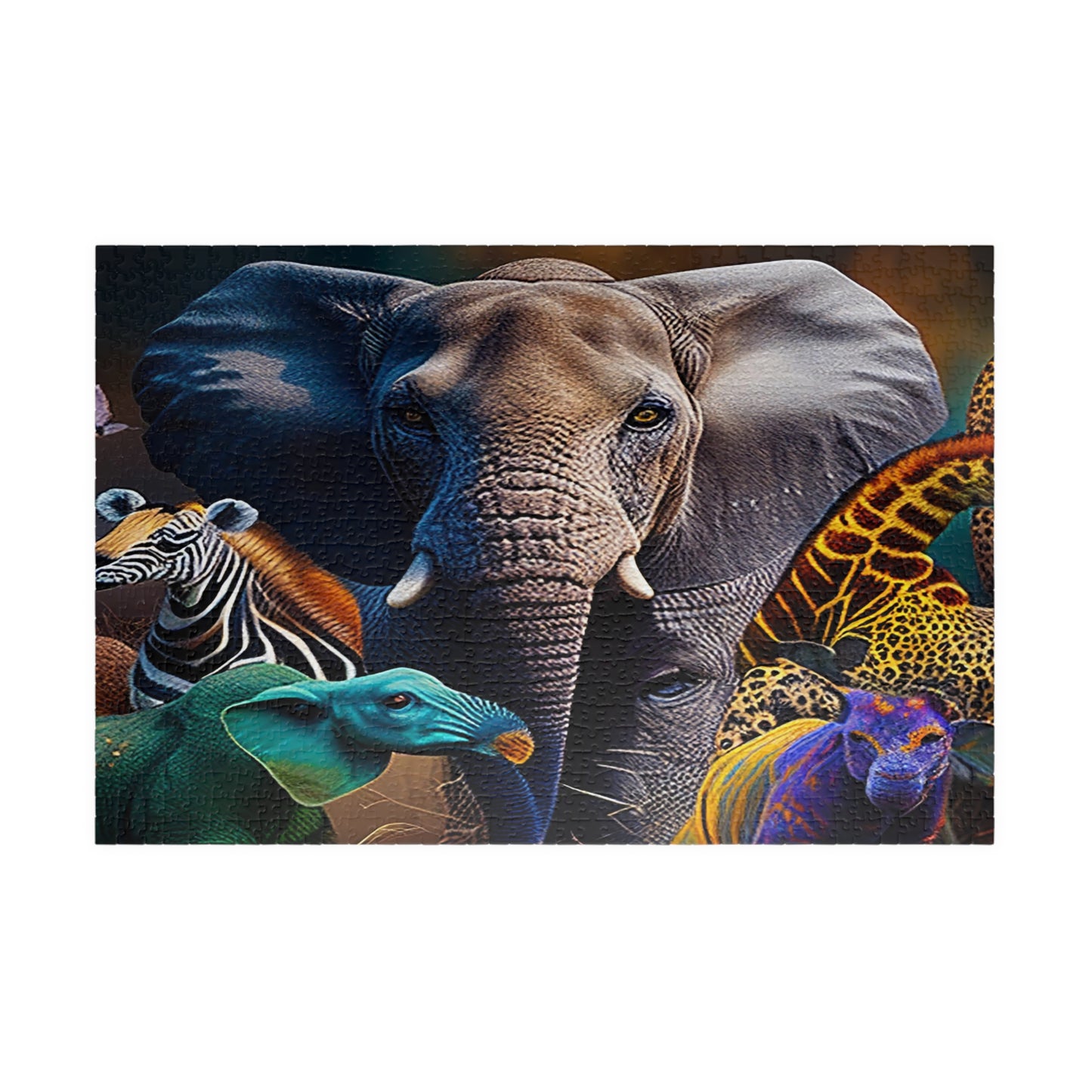 ELEPHANT & Animal Lovers Puzzle (110, 252, 520, 1014-piece)