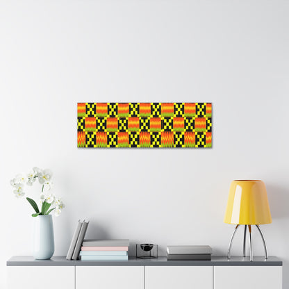 Kente Canvas Art: Bring African Heritage to Your Walls