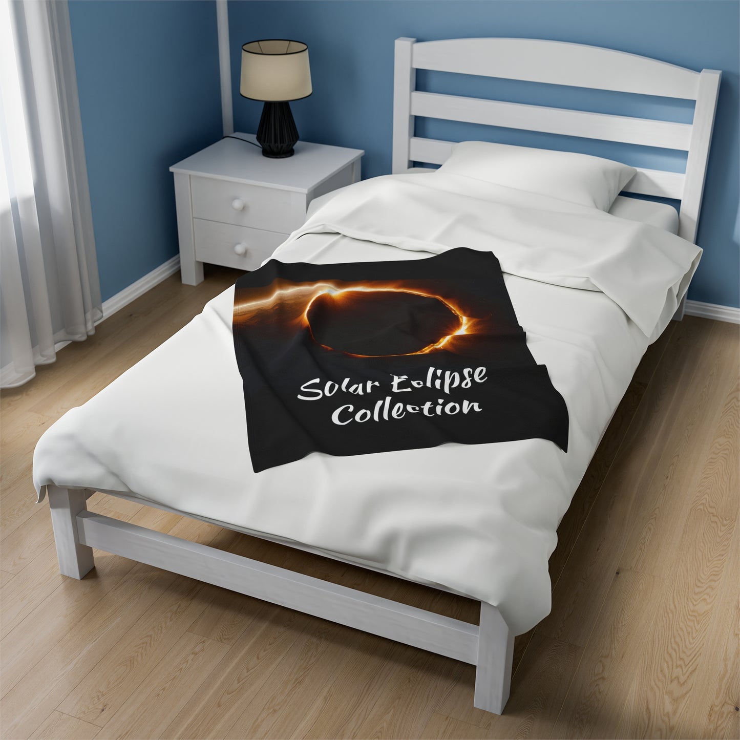 Solar Eclipse Collection Velveteen Plush Blanket  60x80" $59.99
