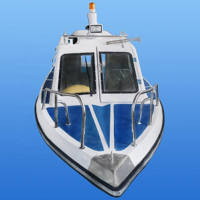 17ft/5.2m Fiberglass Jet Ski Wave Boat - Half-Closed Cabin Speed Boat for Sale
